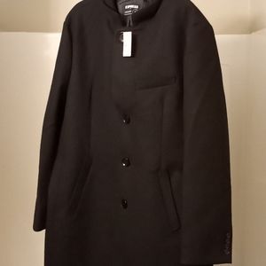Mens black dress coat brand new never worn